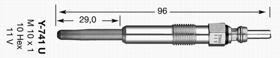 Свеча накаливания FEBI BILSTEIN арт. 6943